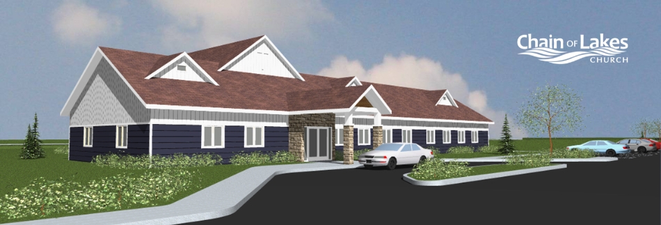 Future building expansion concept for Chain of Lakes Church in Blaine Minnesota